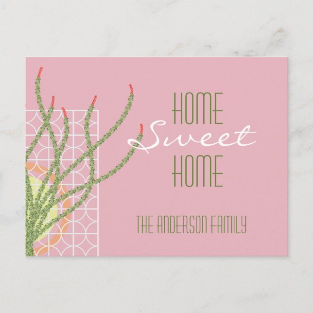 Invitación móvil del Cactus l Cactus moderno de me (Anverso)