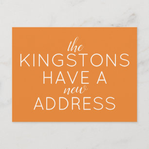 Invitación móvil dirección simple de la tipografía