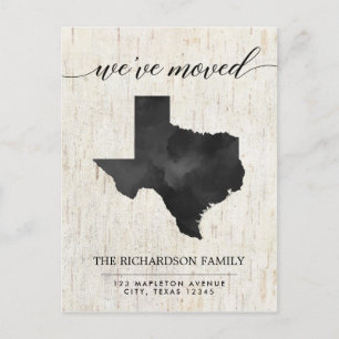 Invitación móvil, estado de Texas rústico