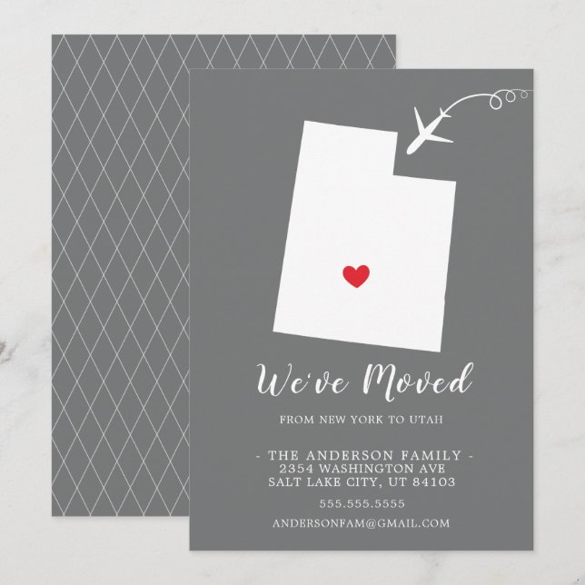 Invitación móvil | Estado UTAH (Anverso / Reverso)