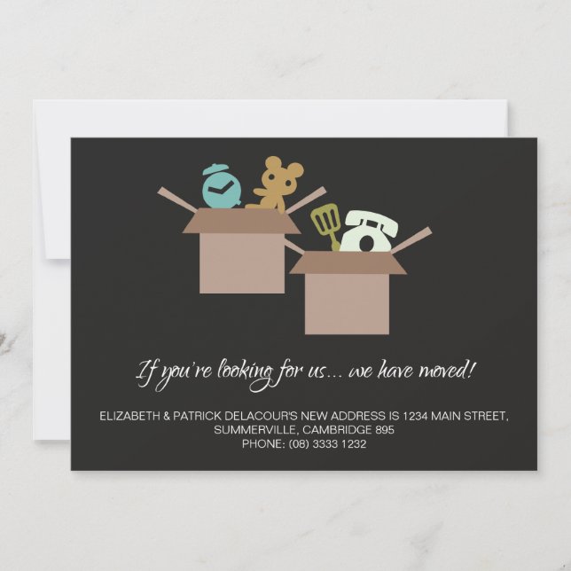 Invitación móvil - Gráficos de cartón (Anverso)