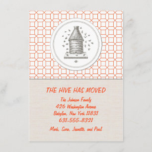 Invitación móvil Hive Anaranjado