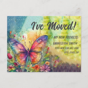 Invitación móvil mariposa colorida