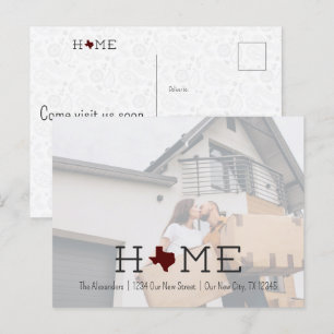 Invitación móvil maroon HOME Texas