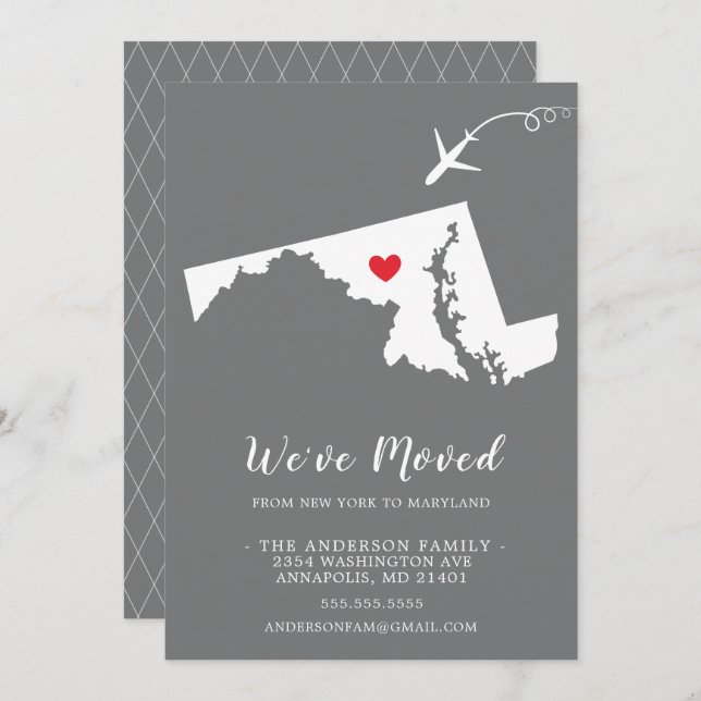 Invitación móvil | MARYLAND (Anverso / Reverso)