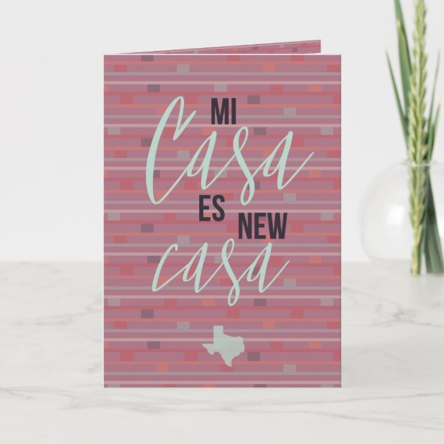 Invitación móvil Mi Casa Es Nueva Casa - Texas (Anverso)