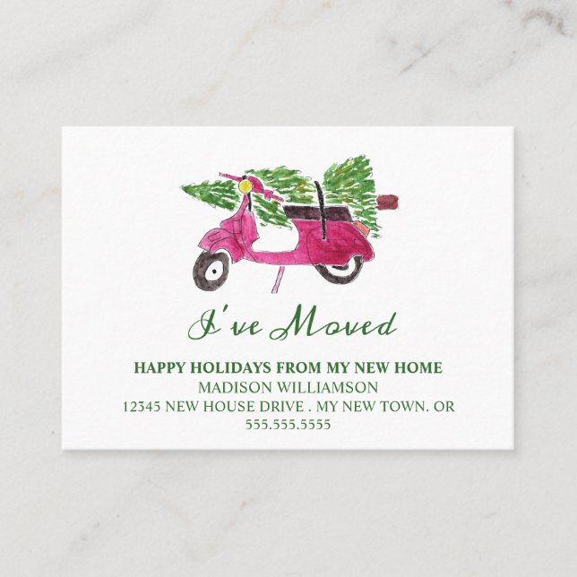 Invitación móvil | Nuevo hogar para vacaciones (Anverso)