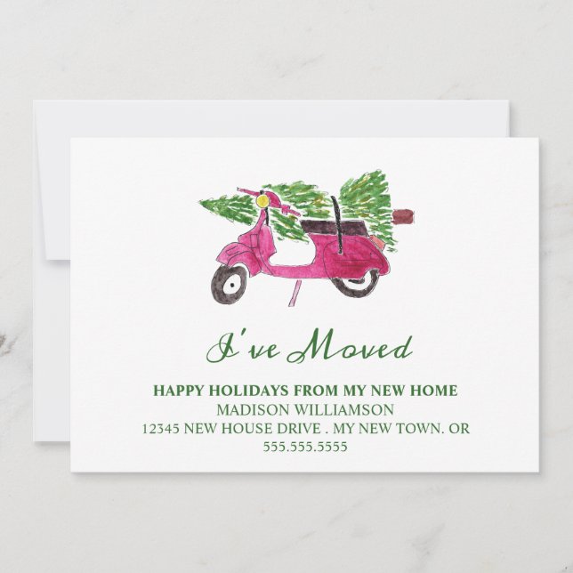 Invitación móvil | Nuevo hogar para vacaciones (Anverso)