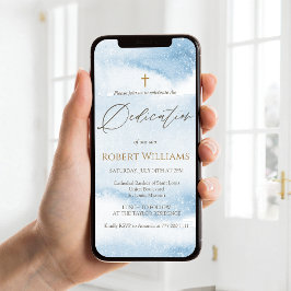 Invitación móvil para la dedicación de un bebé var