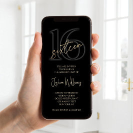 Invitación Móvil por los 16 años de Digital Black 