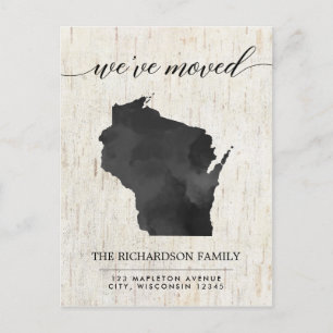 Invitación móvil, rústico estatal de Wisconsin