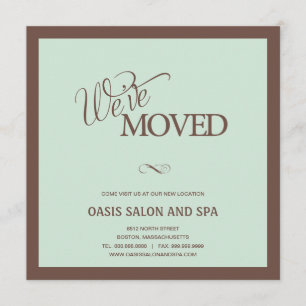 Invitación móvil simple de Swirls