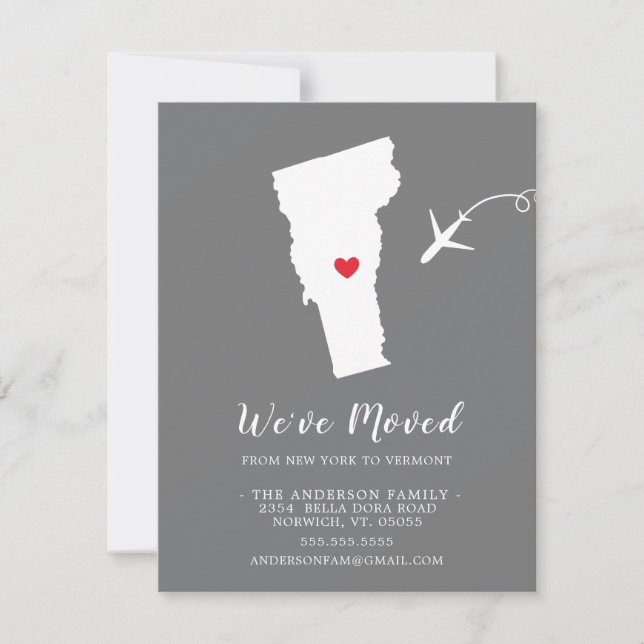 Invitación móvil | State Vermont (Anverso)