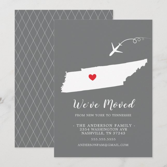 Invitación móvil | TENNESSEE estatal (Anverso / Reverso)