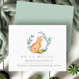 Invitación móvil Volante Watercolor Fox