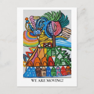 INVITACIÓN MOVIMIENTO Coloridas Casas Acuarela