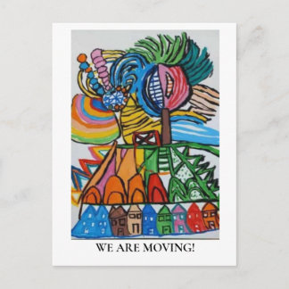 INVITACIÓN MOVIMIENTO Coloridas Casas Acuarela