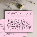INVITACIÓN MOVIMIENTO Flores silvestres Personaliz<br><div class="desc">Envíe un mensaje sobre su traslado a amigos y familiares con este encantador arte floral. Haga clic en "personalizar" para editar el texto o en "editar usando la herramienta de diseño" para personalizar con sus propios tipos de letra, colores y cambiar el diseño. Revisa mi tienda por muchos otros artículos...</div>