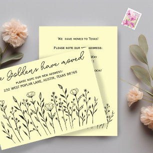 INVITACIÓN MOVIMIENTO Flores silvestres Personaliz