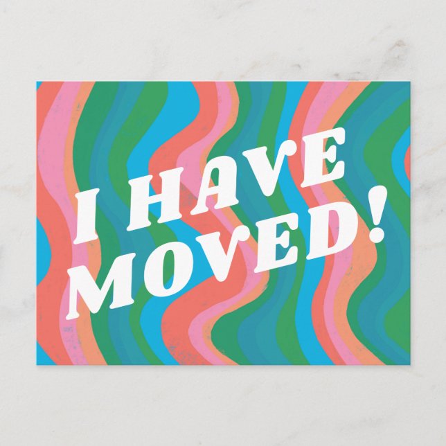 INVITACIÓN MOVIMIENTO Tiras coloreadas Azul rosado (Anverso)