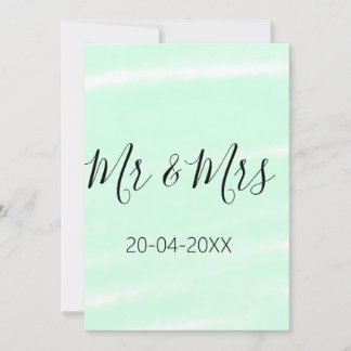 Invitación Mr & Mrs add family name date year wedding favor g