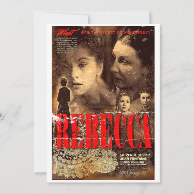 Invitación Mrs. Danvers welcomes you (Anverso)