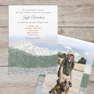 Invitación Mt. Rainier, Eagle Scout, Ceremonia de Corte de Ho