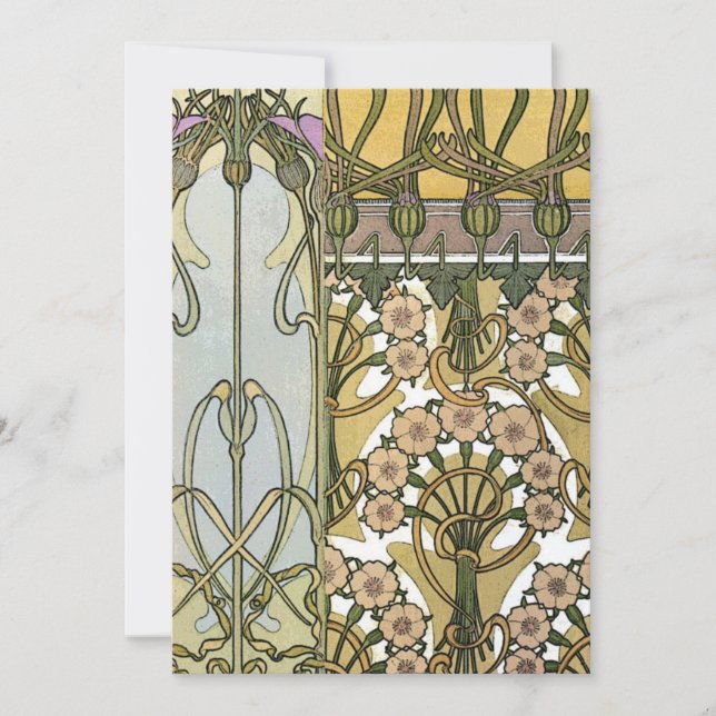 Invitación Mucha - Art Nouveau Decoratifs 1901 (Anverso)