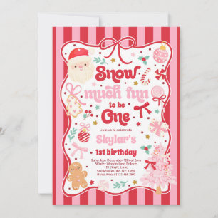 Invitación Mucha Diversión Para Ser Un Cumpleaños De Navidad