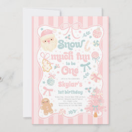 Invitación Mucha Diversión Para Ser Un Cumpleaños De Navidad 
