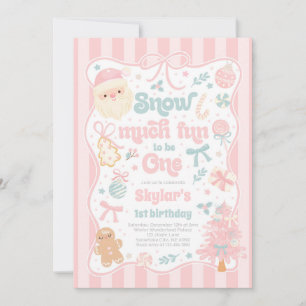 Invitación Mucha Diversión Para Ser Un Cumpleaños De Navidad