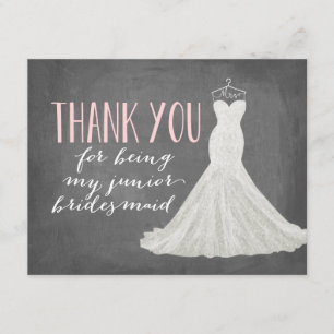 Invitación Muchacha de novias gracias Bridesmaid