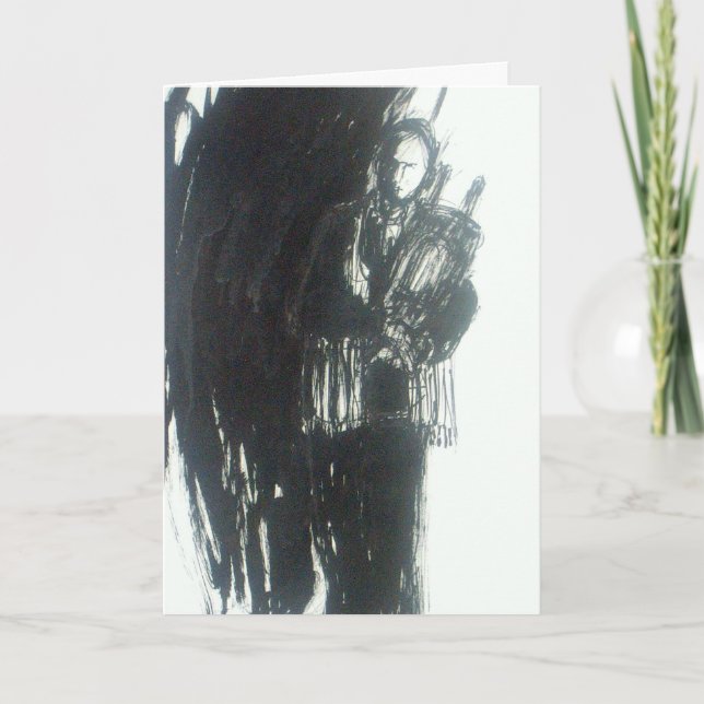 Invitación Muchacho abstracto de la barra-mitzvah (Anverso)