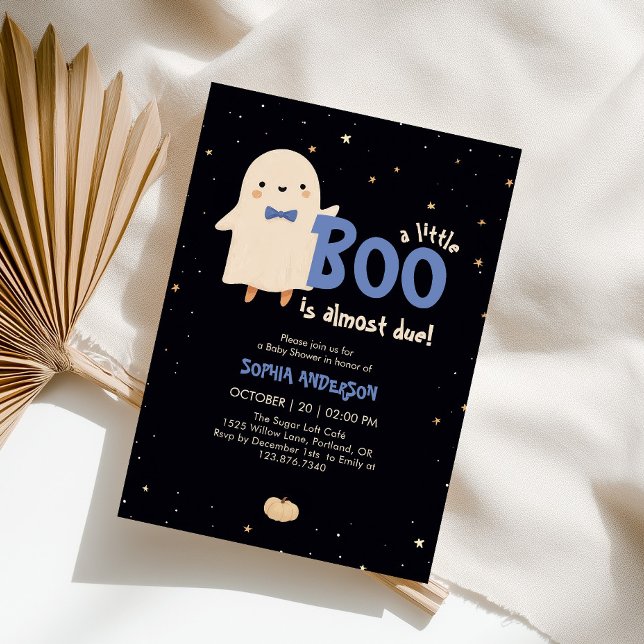 Invitación Muchacho Halloween Pequeño Boo Se Debe A Baby Show (Subido por el creador)