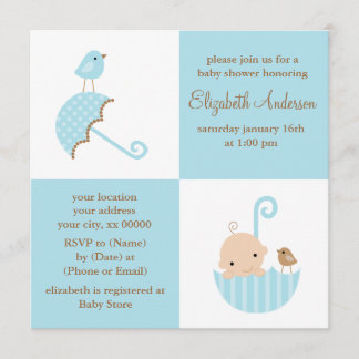Invitación Muchachos Baby Shower
