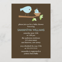 Muchachos Baby Shower de los pájaros de la mamá y