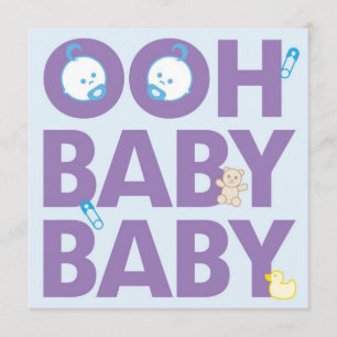 Invitación Muchachos gemelos Baby Shower