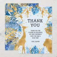 Muchachos salvajes Un primer cumpleaños Safari azu