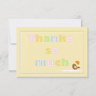 Invitación Muchas gracias Notecard