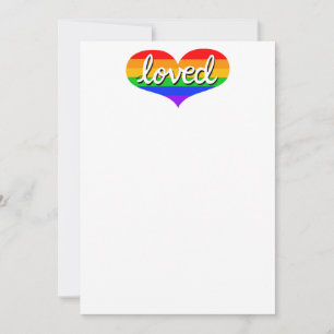 Invitación MUCHO AMADO- Corazón de amor arcoiris -