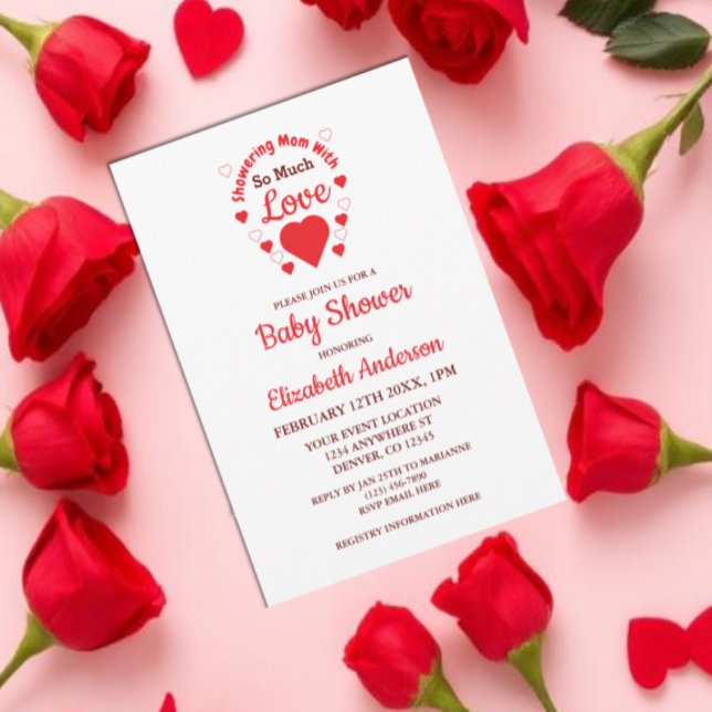 Invitación Mucho amor Baby Shower (Subido por el creador)