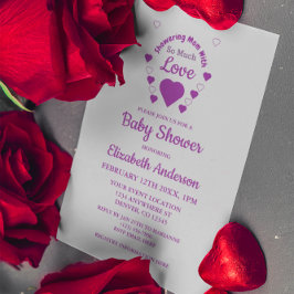 Invitación Mucho amor Baby Shower