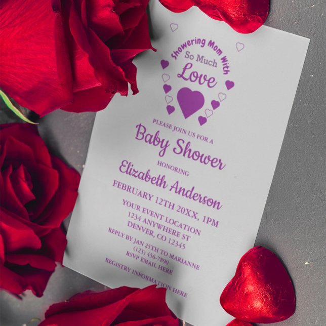 Invitación Mucho amor Baby Shower (Subido por el creador)