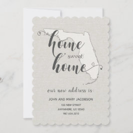 Invitación Mudándose a Florida Nueva dirección Hogar Dulce Ho