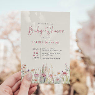 Invitación Muelle de agua de Baby Shower de campo silvestre