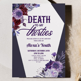 Invitación Muerte a mi Fiesta Floral 40 de los 30 años