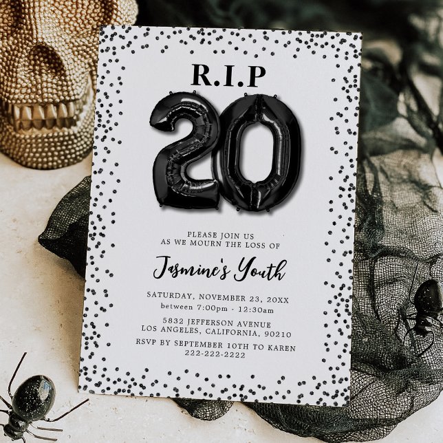 Invitación Muerte a mis 20 años, 30 cumpleaños (Subido por el creador)