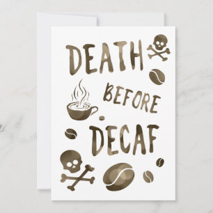 Invitación muerte antes de decaf bokeh