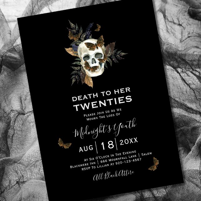 Invitación Muerte de cráneo a sus 20 años (Subido por el creador)