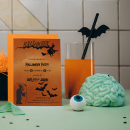 Invitación Muerte de la fiesta de Halloween de miedo para adu